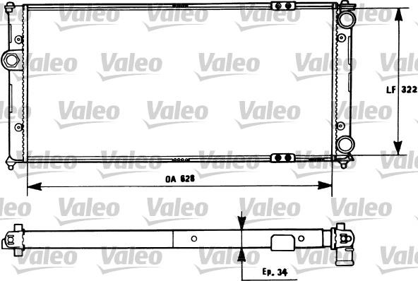 Valeo 731266 - Radiators, Motora dzesēšanas sistēma www.autospares.lv