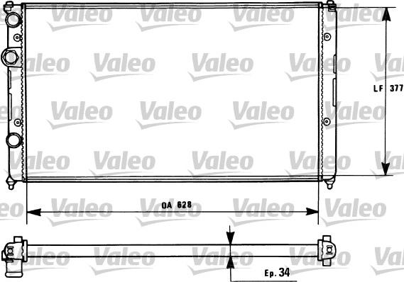 Valeo 731267 - Radiators, Motora dzesēšanas sistēma autospares.lv