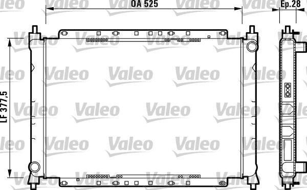 Valeo 731209 - Radiators, Motora dzesēšanas sistēma www.autospares.lv