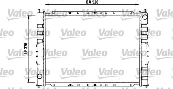 Valeo 731212 - Radiators, Motora dzesēšanas sistēma www.autospares.lv