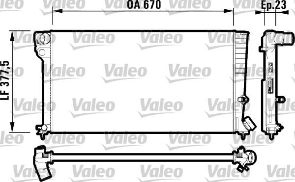 Valeo 731744 - Radiators, Motora dzesēšanas sistēma www.autospares.lv