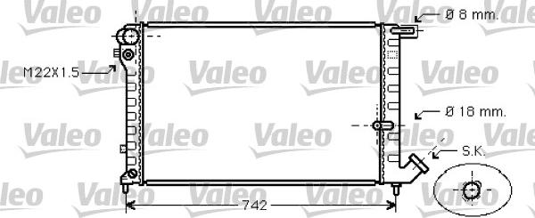 Valeo 731752 - Radiators, Motora dzesēšanas sistēma www.autospares.lv