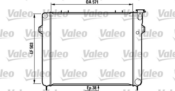 Valeo 731719 - Radiators, Motora dzesēšanas sistēma www.autospares.lv