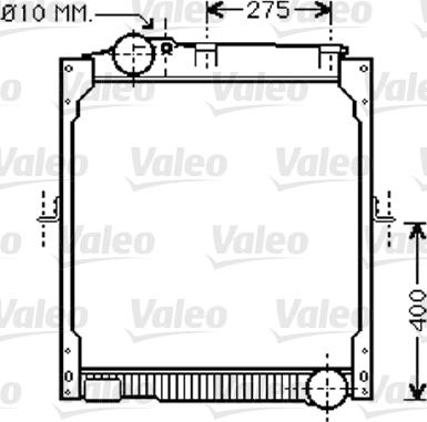 Valeo 733414 - Radiators, Motora dzesēšanas sistēma www.autospares.lv