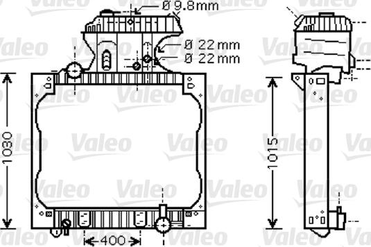 Valeo 733429 - Radiators, Motora dzesēšanas sistēma www.autospares.lv