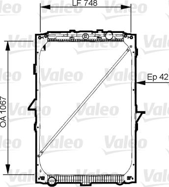 Valeo 733544 - Radiators, Motora dzesēšanas sistēma www.autospares.lv