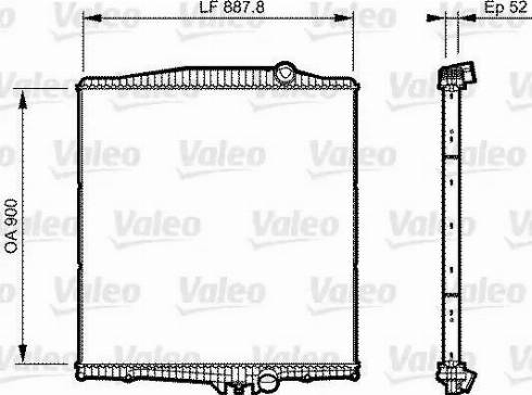 Valeo 733505 - Radiators, Motora dzesēšanas sistēma www.autospares.lv