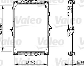 Valeo 733531 - Radiators, Motora dzesēšanas sistēma www.autospares.lv