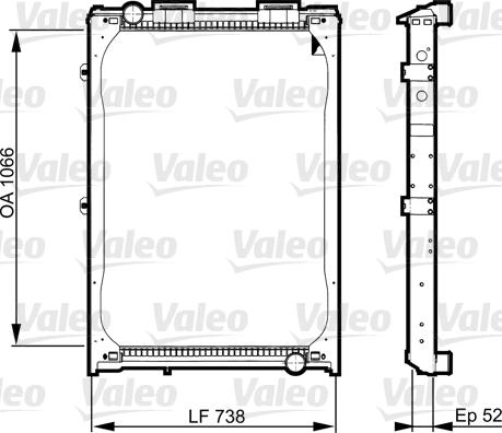 Valeo 733529 - Radiators, Motora dzesēšanas sistēma www.autospares.lv