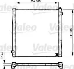 Valeo 733527 - Radiators, Motora dzesēšanas sistēma www.autospares.lv