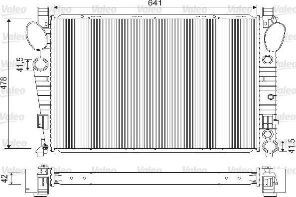 Valeo 733149 - Radiators, Motora dzesēšanas sistēma www.autospares.lv