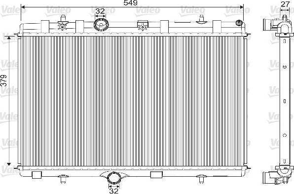 Valeo 733101 - Radiators, Motora dzesēšanas sistēma www.autospares.lv