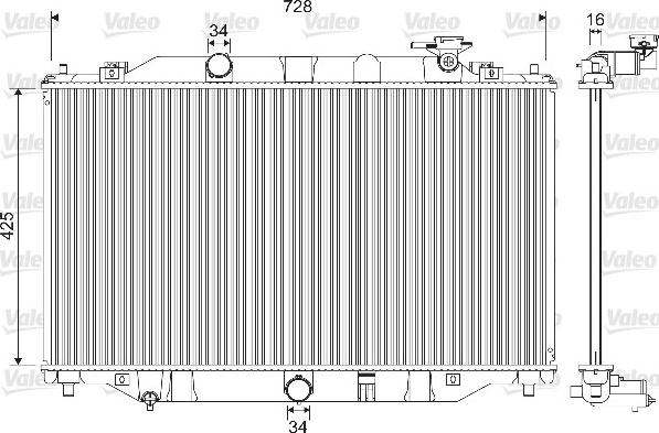 Valeo 733239 - Radiators, Motora dzesēšanas sistēma www.autospares.lv