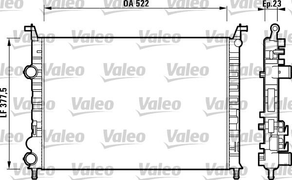 Valeo 732948 - Radiators, Motora dzesēšanas sistēma www.autospares.lv