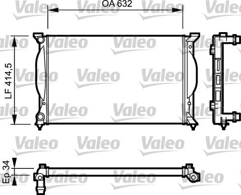 Valeo 732963 - Радиатор, охлаждение двигателя www.autospares.lv