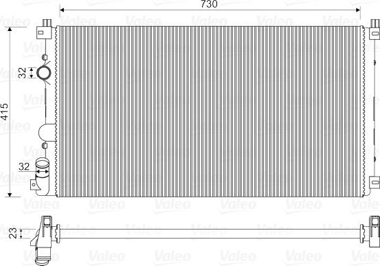 Valeo 732917 - Radiators, Motora dzesēšanas sistēma www.autospares.lv