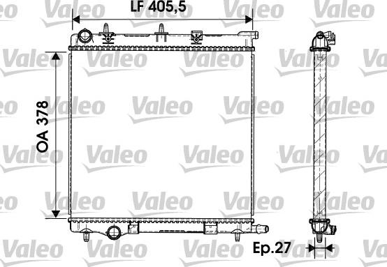 Valeo 732930 - Radiators, Motora dzesēšanas sistēma www.autospares.lv