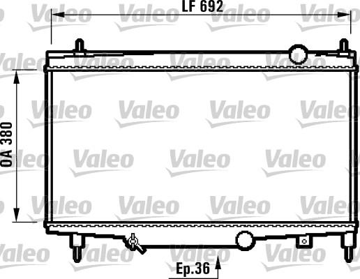 Valeo 732492 - Radiators, Motora dzesēšanas sistēma www.autospares.lv