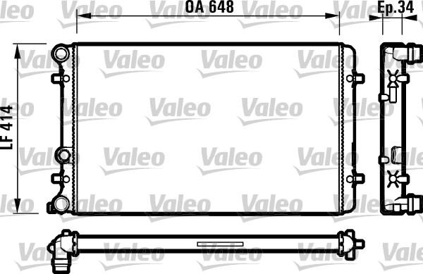 Valeo 732427 - Radiators, Motora dzesēšanas sistēma www.autospares.lv