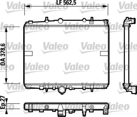 Valeo 732599 - Radiators, Motora dzesēšanas sistēma www.autospares.lv