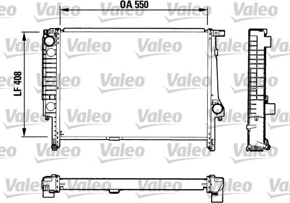 Valeo 732594 - Radiators, Motora dzesēšanas sistēma www.autospares.lv