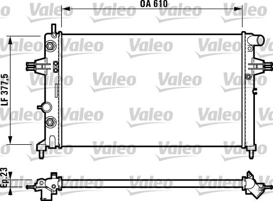 Valeo 732549 - Radiators, Motora dzesēšanas sistēma www.autospares.lv