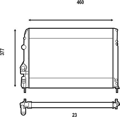 Valeo 732559 - Radiators, Motora dzesēšanas sistēma www.autospares.lv