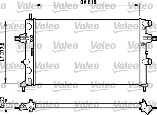 Valeo 732551 - Radiators, Motora dzesēšanas sistēma www.autospares.lv