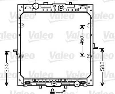 Valeo 732553 - Radiators, Motora dzesēšanas sistēma www.autospares.lv