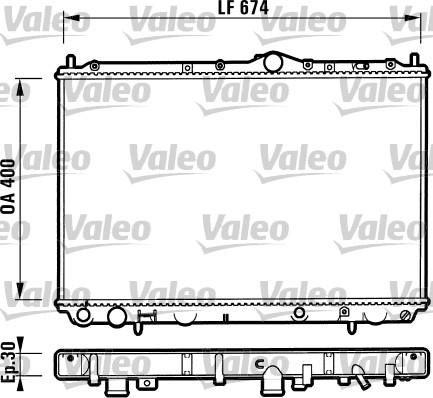 Valeo 732525 - Radiators, Motora dzesēšanas sistēma www.autospares.lv