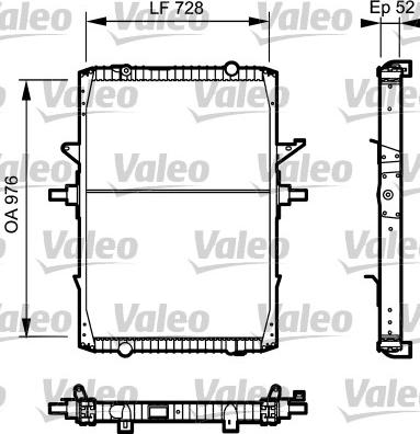 Valeo 732572 - Radiators, Motora dzesēšanas sistēma www.autospares.lv