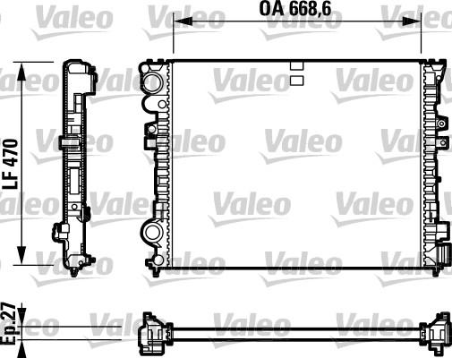 Valeo 732692 - Radiators, Motora dzesēšanas sistēma www.autospares.lv