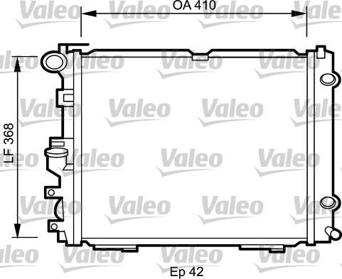 Valeo 732094 - Радиатор, охлаждение двигателя www.autospares.lv