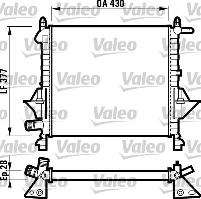 Valeo 732051 - Radiators, Motora dzesēšanas sistēma www.autospares.lv