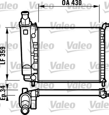 Valeo 732004 - Radiators, Motora dzesēšanas sistēma www.autospares.lv