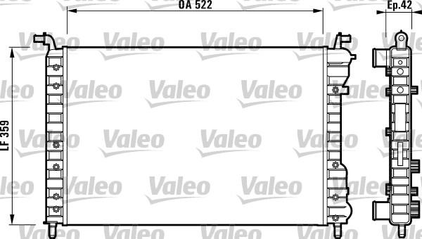 Valeo 732005 - Radiators, Motora dzesēšanas sistēma www.autospares.lv