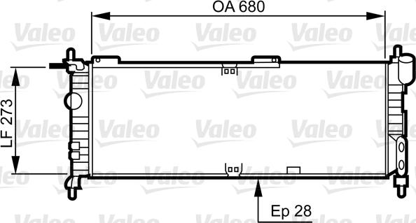 Valeo 732032 - Radiators, Motora dzesēšanas sistēma www.autospares.lv