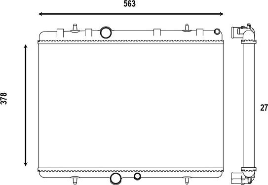 Valeo 732894 - Radiators, Motora dzesēšanas sistēma www.autospares.lv