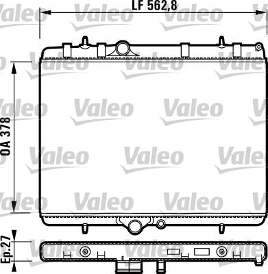 Valeo 732894 - Radiators, Motora dzesēšanas sistēma www.autospares.lv