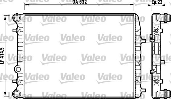 Valeo 732862 - Radiators, Motora dzesēšanas sistēma www.autospares.lv