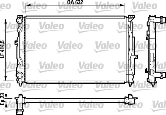 Valeo 732811 - Radiators, Motora dzesēšanas sistēma www.autospares.lv