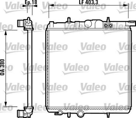 Valeo 732885 - Radiators, Motora dzesēšanas sistēma www.autospares.lv