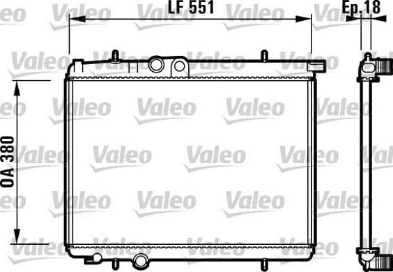 Valeo 732886 - Radiators, Motora dzesēšanas sistēma www.autospares.lv