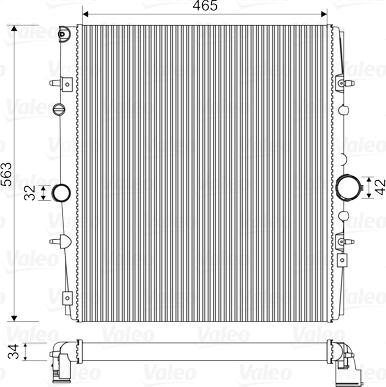 Valeo 732881 - Radiators, Motora dzesēšanas sistēma www.autospares.lv