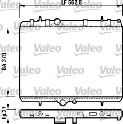 Valeo 732888 - Radiators, Motora dzesēšanas sistēma www.autospares.lv