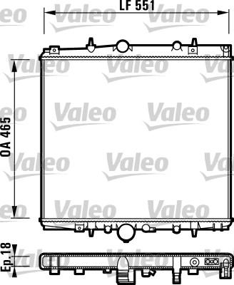 Valeo 732830 - Radiators, Motora dzesēšanas sistēma www.autospares.lv