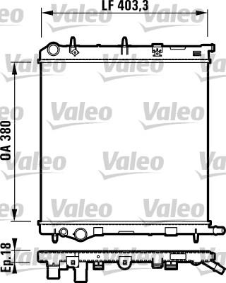 Valeo 732831 - Radiators, Motora dzesēšanas sistēma www.autospares.lv