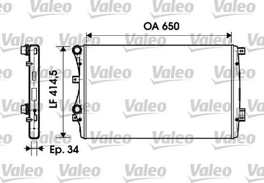 Valeo 732872 - Radiators, Motora dzesēšanas sistēma www.autospares.lv