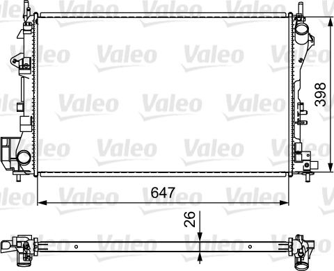 Valeo 732877 - Radiators, Motora dzesēšanas sistēma www.autospares.lv