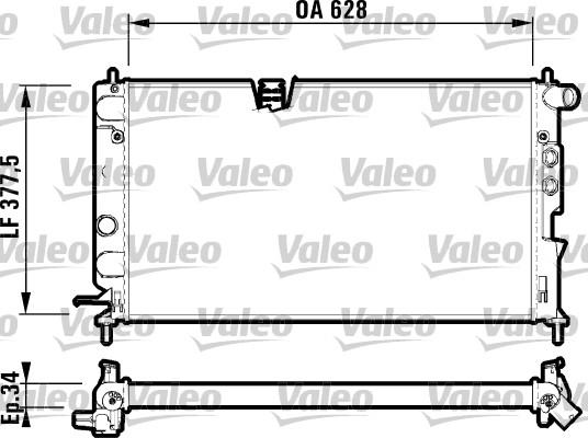 Valeo 732347 - Radiators, Motora dzesēšanas sistēma www.autospares.lv